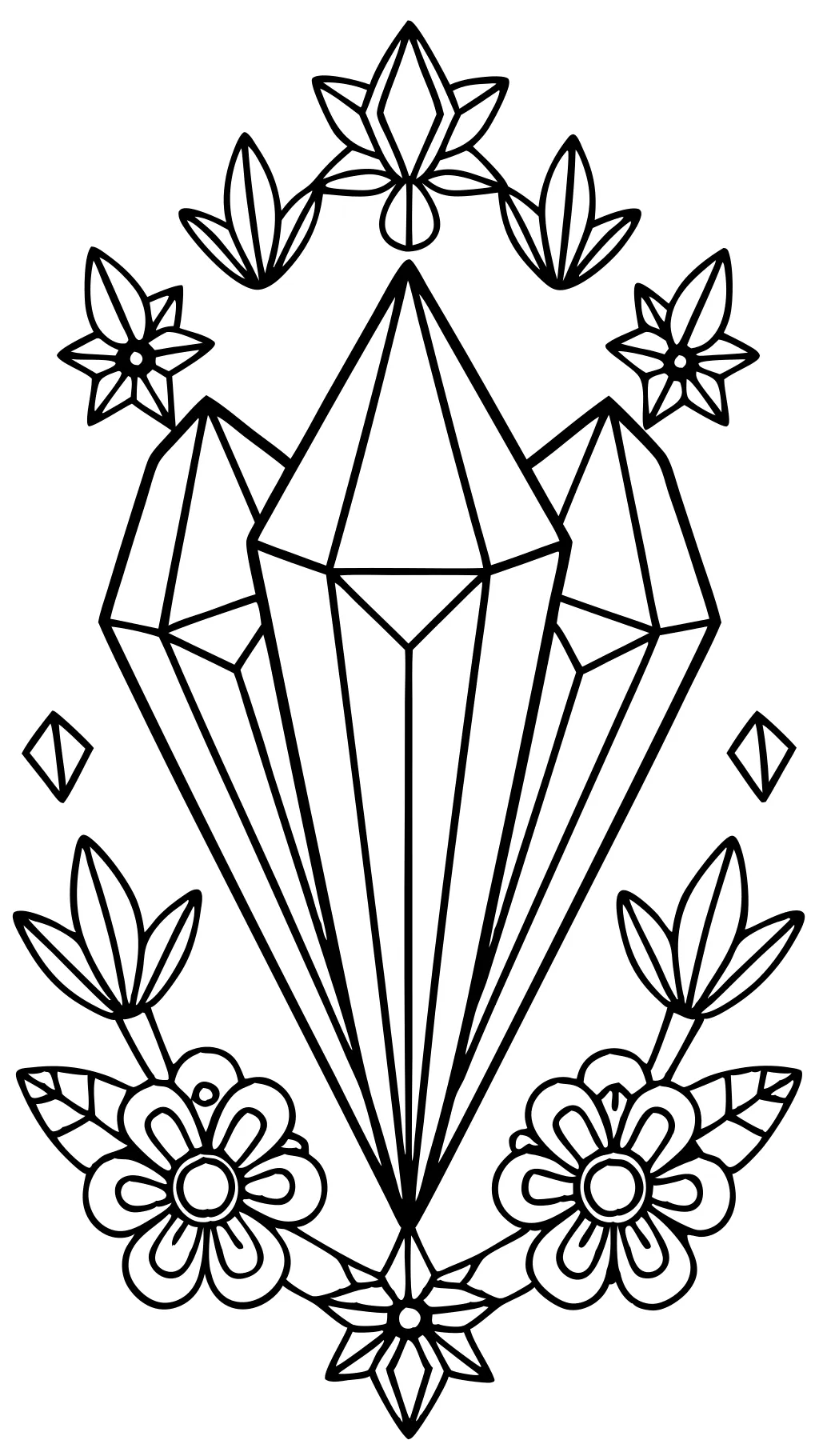 gemstone coloring pages